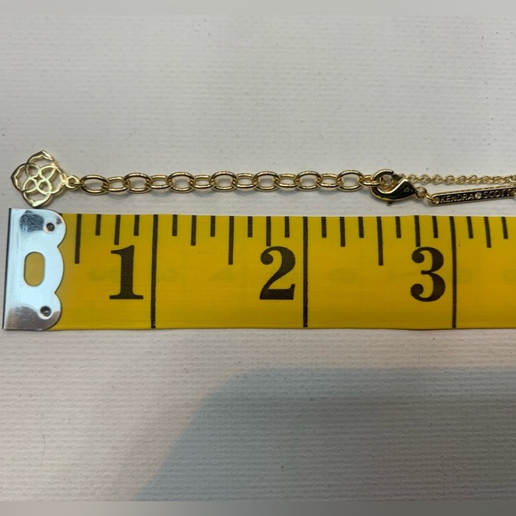 Kendra Scott Elisa Veined Turquoise Necklace 14k Gold Over Brass. Color Bar - Picture 8 of 10